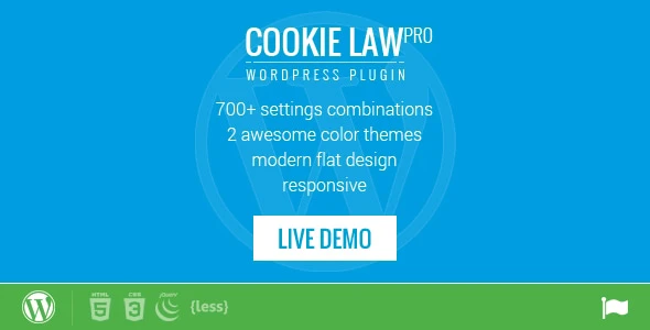 Responsive Cookie Law Consent Notification WordPress Plugin (GDPR Compliance)